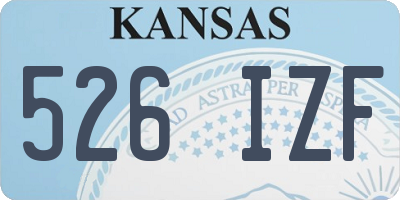 KS license plate 526IZF