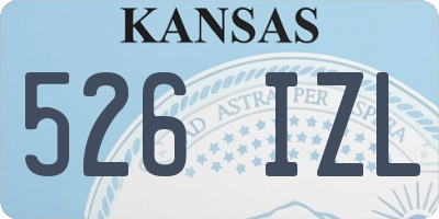 KS license plate 526IZL