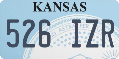 KS license plate 526IZR