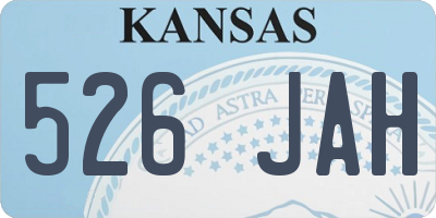 KS license plate 526JAH