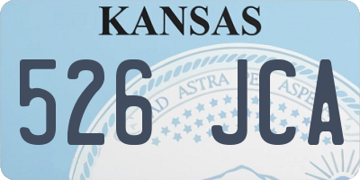 KS license plate 526JCA