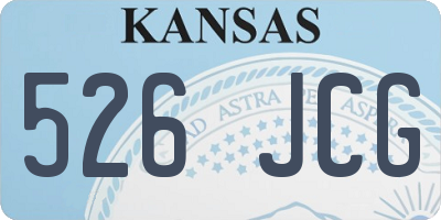 KS license plate 526JCG