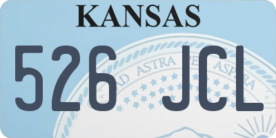 KS license plate 526JCL