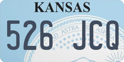 KS license plate 526JCQ