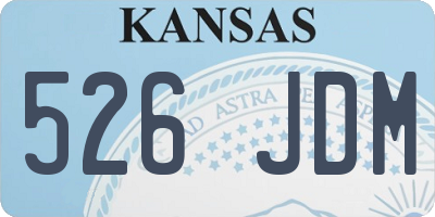 KS license plate 526JDM