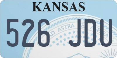 KS license plate 526JDU