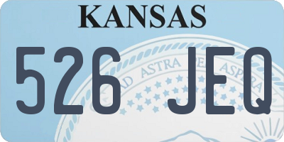 KS license plate 526JEQ