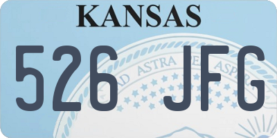 KS license plate 526JFG