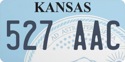 KS license plate 527AAC