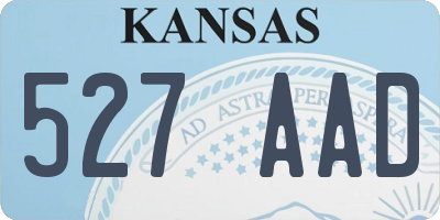 KS license plate 527AAD