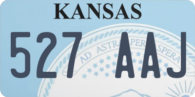 KS license plate 527AAJ