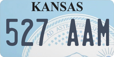 KS license plate 527AAM