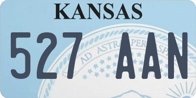 KS license plate 527AAN