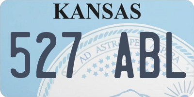 KS license plate 527ABL