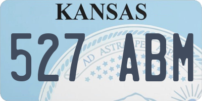 KS license plate 527ABM