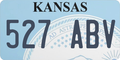 KS license plate 527ABV