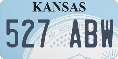 KS license plate 527ABW