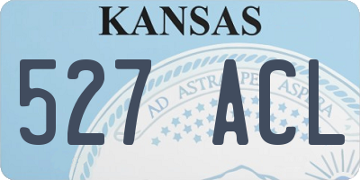 KS license plate 527ACL