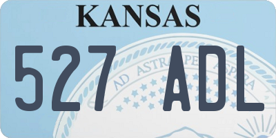 KS license plate 527ADL