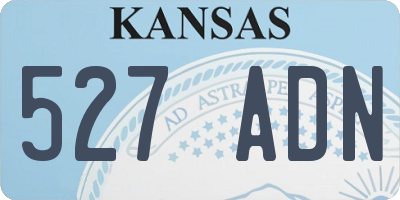 KS license plate 527ADN