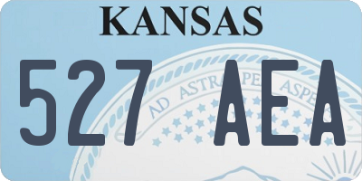 KS license plate 527AEA