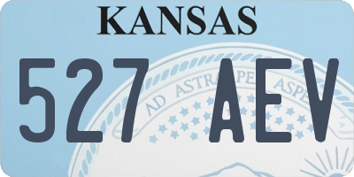 KS license plate 527AEV