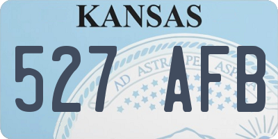 KS license plate 527AFB