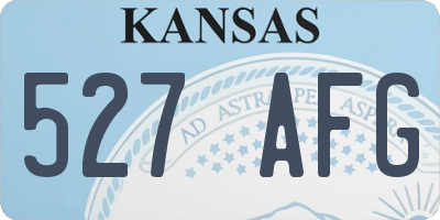 KS license plate 527AFG