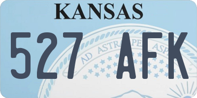 KS license plate 527AFK