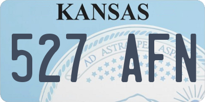 KS license plate 527AFN