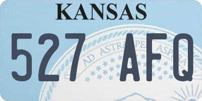 KS license plate 527AFQ