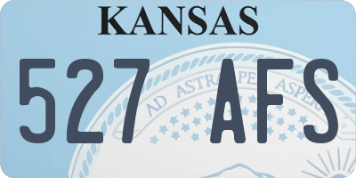KS license plate 527AFS