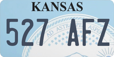 KS license plate 527AFZ