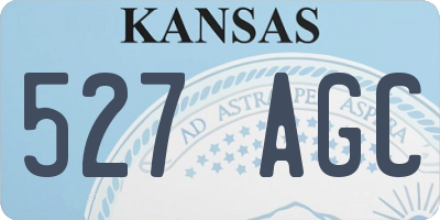 KS license plate 527AGC