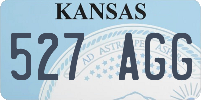 KS license plate 527AGG
