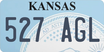 KS license plate 527AGL