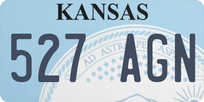 KS license plate 527AGN