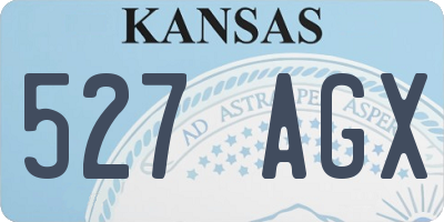 KS license plate 527AGX