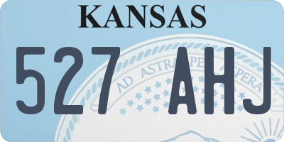 KS license plate 527AHJ