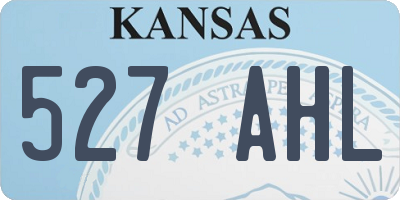 KS license plate 527AHL