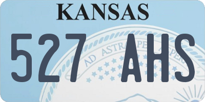 KS license plate 527AHS