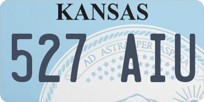 KS license plate 527AIU