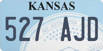 KS license plate 527AJD