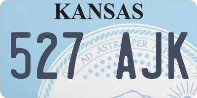 KS license plate 527AJK