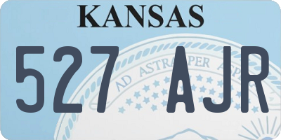KS license plate 527AJR