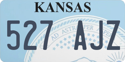KS license plate 527AJZ