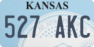 KS license plate 527AKC