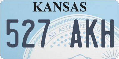 KS license plate 527AKH