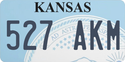 KS license plate 527AKM