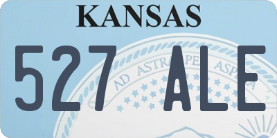 KS license plate 527ALE